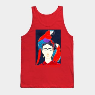 FRIDA KAHLO Mexican Feminist portrait Art poster Tank Top